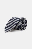 BOSS cravată cu mătase culoarea bleumarin, 50550432