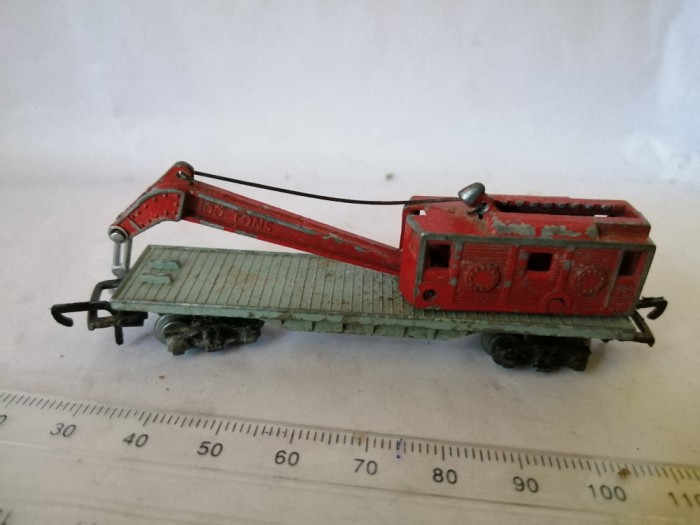 bnk jc Lone Star TREBLE-O-TRAINS 100 Ton Breakdown Crane - anii `60