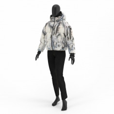 Geaca bomber dama Antonio Gatti print buze GF002