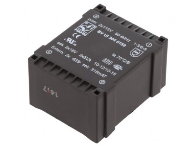 Transformator &amp;Icirc;ncapsulat 10VA 18V 277mA foto