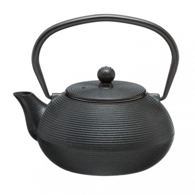 Ceainic din fonta cu infuzor metalic, NEGRU, 500ml foto