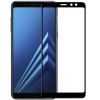 Folie Protectie Sticla Securizata compatibila cu Samsung Galaxy A8 Plus 2018-NEGRU