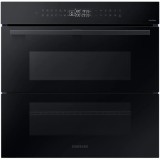 Cuptor incorporabil Bespoke Samsung NV7B4345VAK/U2, Electric, 76 l, Autocuratare catalitica, Dual Cook Flex, Display touch, Air sous vide, Natural Ste