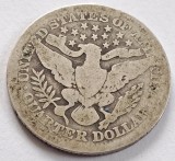 SUA, &frac14; Dollar &quot;Barber Quarter &#039;&#039;, 1907