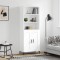 Gossi dulap inalt, alb, 69,5x34x180 cm, lemn compozit