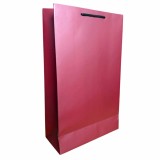 Pungi Cadou Bordeaux Paper Craft 23x38x10 cm - Set 10 Buc, Hartie 250g/mp Plastifiata, Manere Polipropilena