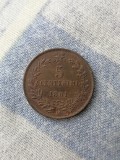 5 Centesimi 1861 M - ITALIA ., Europa