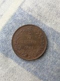 5 Centesimi 1861 M - ITALIA aunc., Europa