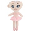 Jucarie Plus Ballerina Cappuccina 28 cm &ndash; Personaj Anime, Moale, Roz, Cappuccino Assassino