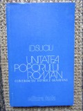 UNITATEA POPORULUI ROM&Acirc;N. CONTRIBUŢII ISTORICE BĂNĂŢENE - I.D.SUCIU