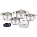 Set gatit INOX 10 PIESE, MADELINE, Inductie, Heinner