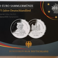 Moneda comemorativa de argint - 20 Euro 2016, Germania - Proof - G 3604