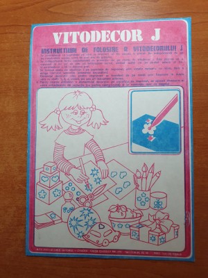 instructiuni de folosire ale videodecorului - perioada comunista foto