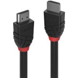 Cablu 0.5m HDMI, Bllack Line, Lindy