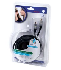 Cablul video compozit RCA 10m Profesional OFC cupru placat 24K HQSS3542/10 foto