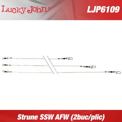 Strune Lucky John SSW AFW Nylon Coated 30cm, 0.36mm, 12kg, 2buc/plic foto