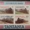 Tanzania locomotive , transporturi,serie 4v. bloc, nedant. mnh