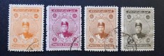 Persia (Iran) 1911&ndash;1915 - Set 4 Timbre Clasice Dinastia Qajar &bdquo;Portretul Șahului Ahmad Shah Qajar&rdquo; -CLF1