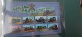 St Vincent and The Grenadines-Locomotive- serie completa,nestampilate.in bloc, Nestampilat