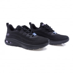 Pantofi Dama, Skechers, Ske-117441, Sport, Poliuretan, Negru