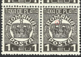 VARIETATE / EROARE TAXA DE PLATA BLOC x4 MNH--1932, Nestampilat