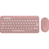 Kit tastatura + mouse Pebble 2 Combo, Tonal Rose, Logitech