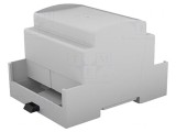 Carcasă pentru șină DIN, gri, 90x71x62mm, 4 module