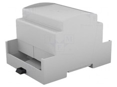 Carcasă pentru șină DIN, gri, 90x71x62mm, 4 module