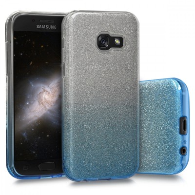 Husa pentru Samsung Galaxy A3 (2017), Silicon, Albastru, 42736.01 foto