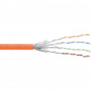 Rola 100m cablu de retea RJ45 Cat. 6 S/FTP PiMF Orange, InLine IL76499O