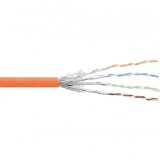 Rola 100m cablu de retea RJ45 Cat. 6 S/FTP PiMF Orange, InLine IL76499O