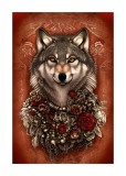 Cumpara ieftin Sticker decorativ, Lup, Portocaliu, 85 cm, 6559ST, Oem