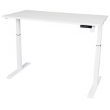 Birouri reglabile pe inaltime electric - White TerrA3 blat alb 120x60 cm