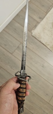 Pumnal vintage de duel Germania sec.XIX foto