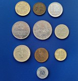 Lot 10 monede straine, romanesti și jetoane, circulate conform foto 26A: korun Slovacia Spania 10 centu Lituania Bulgaria Antilele Olandeze RPR RSR