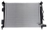 Radiator Hyundai Solaris/Accent, Veloster; Kia Rio 16, motor: 1.4, 1.6, Doowon type, OEM/OES, Aluminiu/ Plastic brazat, 253100U050; 253101R050