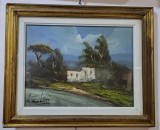 Tablou Peisaj rural- Italia, Peisaje, Ulei, Realism