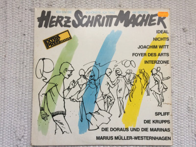 Herz Schritt Macher various disc vinyl lp muzica new wave synth pop rock NDW VG+ foto