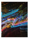 Tablou Canvas V&acirc;rtejul Luminilor &icirc;n Noapte, Artă Abstractă pentru Spațiu, 26 x 39 cm, CMCLASS