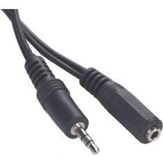 CABLU audio GEMBIRD prelungitor stereo (3.5 mm jack M/T), 5m, conectori auriti, black &quot;CCA-421S-5M&quot; (timbru verde 0.08 lei)