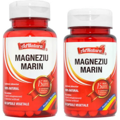 Supliment Alimentar Magneziu Marin 60+30 capsule Adserv foto