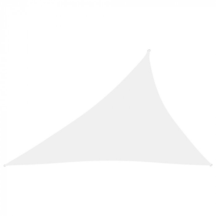 Parasolar din tesatura oxford triunghiular, alb, 3x4x5m GartenMobel Dekor