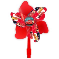 Accesoriu montaj pe ghidon, morisca de vant, culoare rosu, model Disney Cars Cod:9117SV