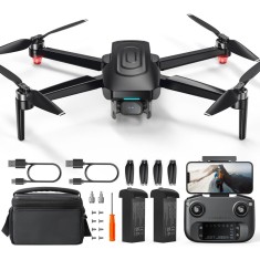 Drona cu Telecomanda HS175, Camera 4K UHD, WiFi 5G, GPS, Stabilizare EIS, Senzor Sony, Retur Automat, Tap-Fly, 60min Autonomie, Pliabila, 2 Baterii, G
