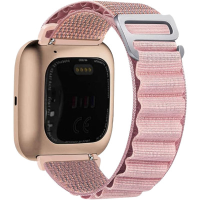 Bratara pentru smartwatch compatibila cu Fitbit Versa 2 Bands/Versa/Versa Lite/Versa SE, curea sport elastica cu carlig foto