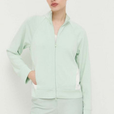 Max Mara Leisure bluza femei, culoarea verde, modelator