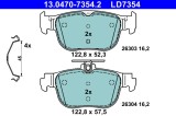 ATE 13.0470-7354.2 ATE Ceramic set placute frana,frana disc