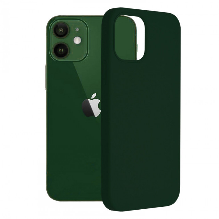 Husa Techsuit Soft Edge Silicon iPhone 12 / 12 Pro - Dark Green