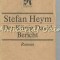 Der Koenig David Bericht. Roman - Stefan Heym