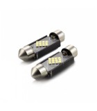 Set 2 Becuri LED Auto SMD Sofit 39mm C5W CAN-Bus 3W 12V 240lm Alb Interior Portbagaj Carguard